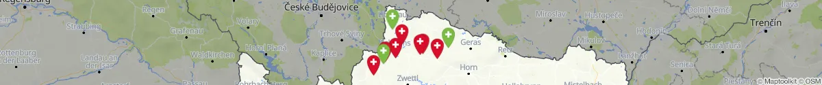 Kartenansicht für Apotheken-Notdienste in der Nähe von Eisgarn (Gmünd, Niederösterreich)